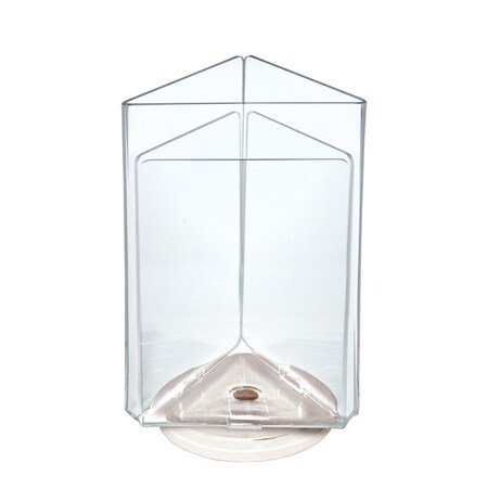 Azar Displays Three-Sided Revolving Sign and Menu Holder, 5 in. W x 7 in. H 193722-WHT